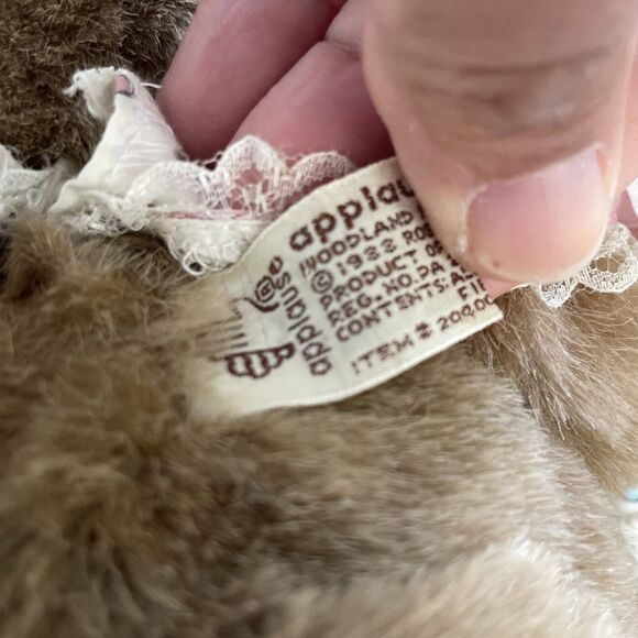 SET 2 Robert Raikes Rabbit Bunny "Brett and Ashley" Plush Wooden‎ Carved Face - Picture 6 of 11